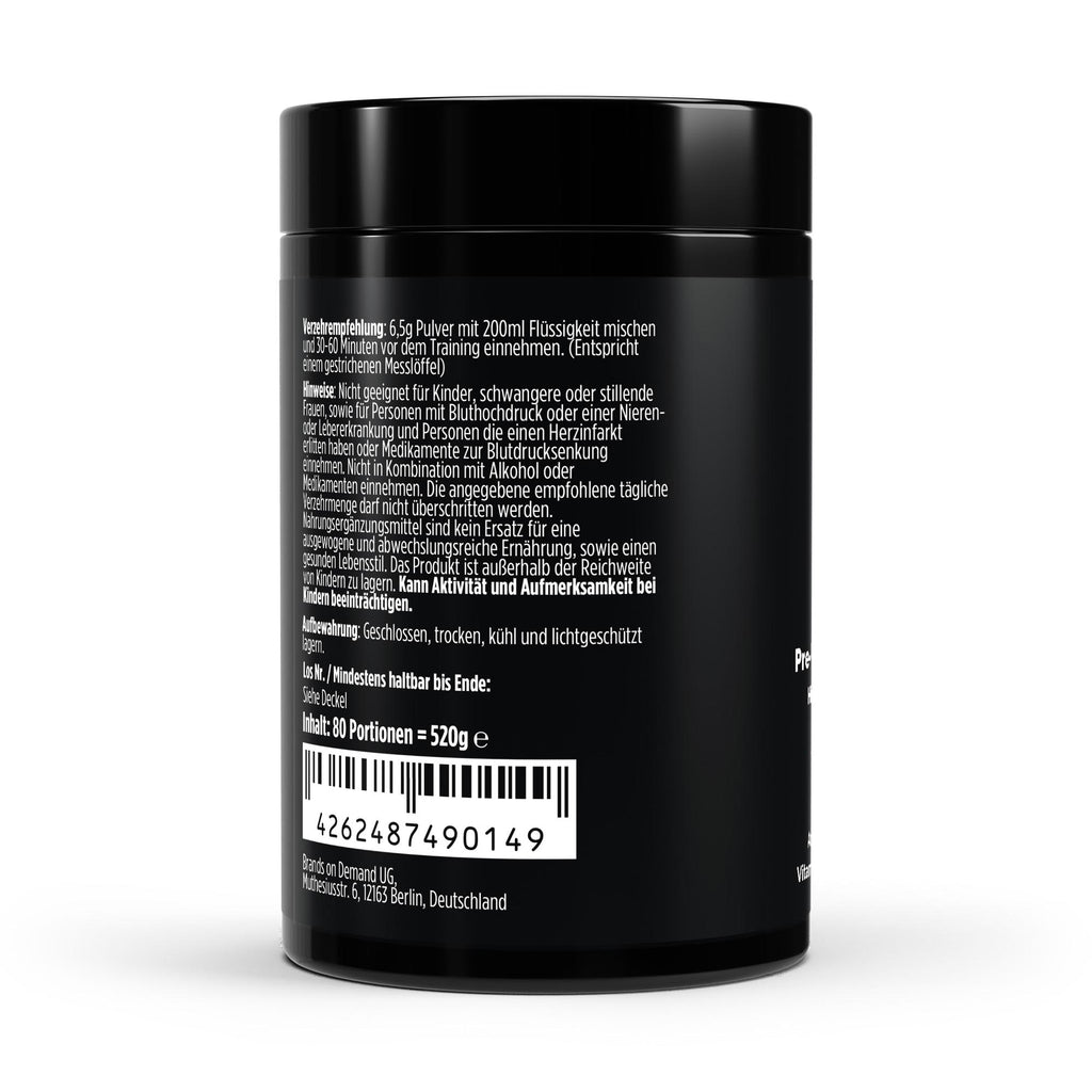 Pre-Workout Booster frambuesa - 520g