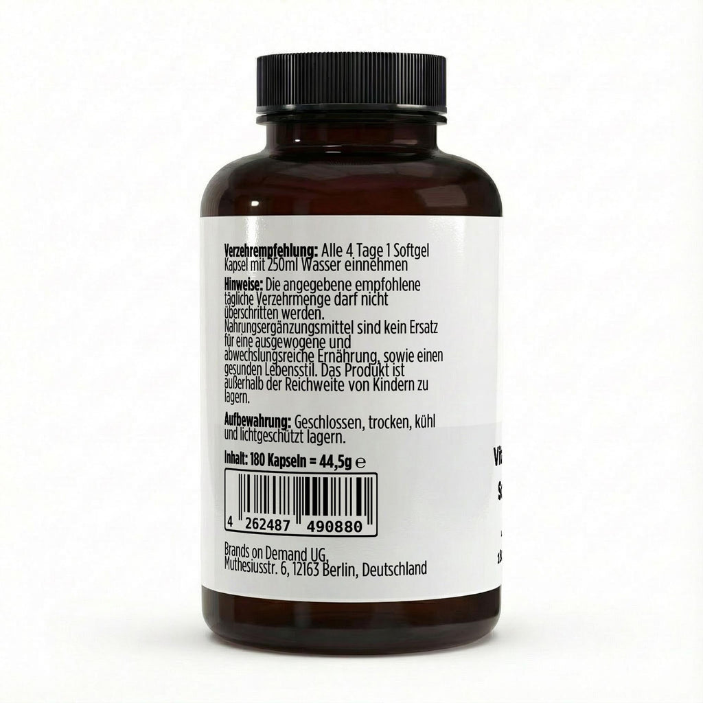 Vitamina D3 4000 IE - 180 Cápsulas Blandas