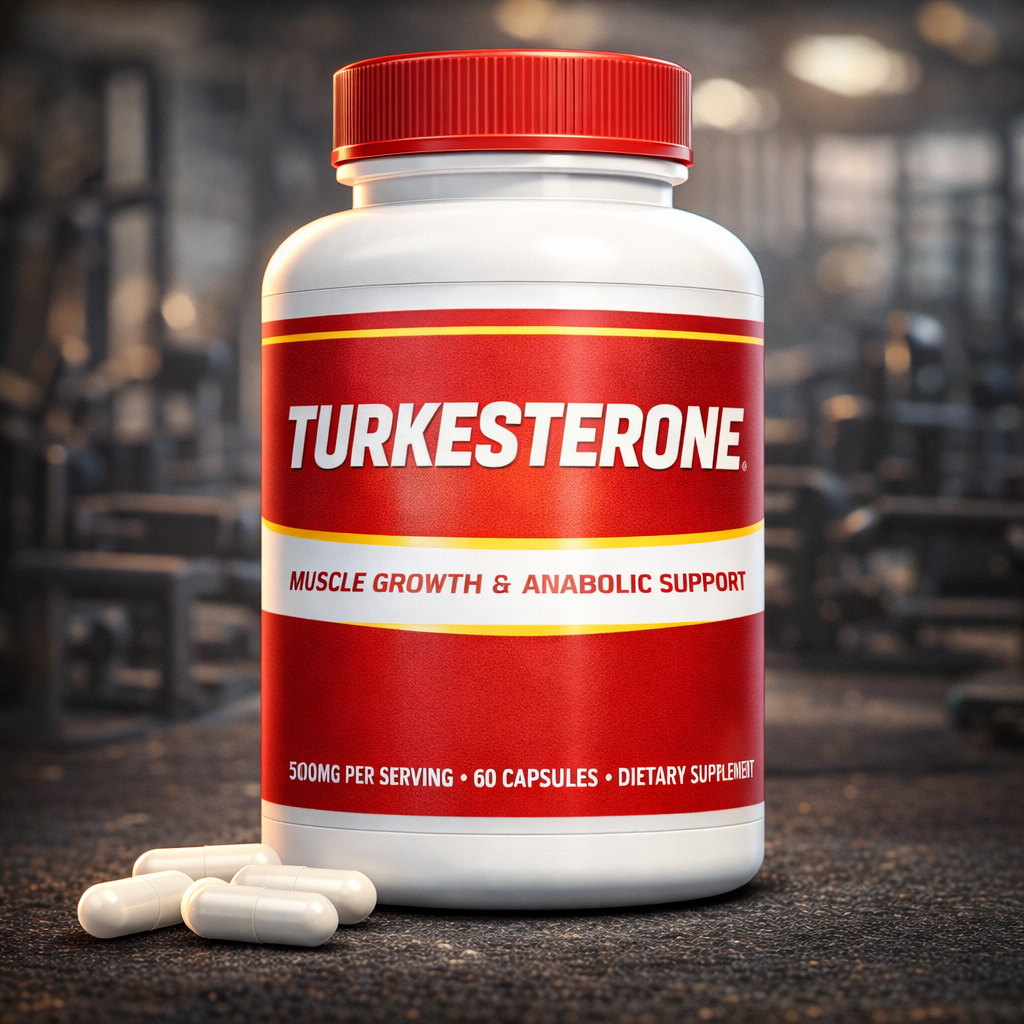 Suplemento TURKESTERONE 60 Cápsulas - aumento de masa muscular y recuperacion