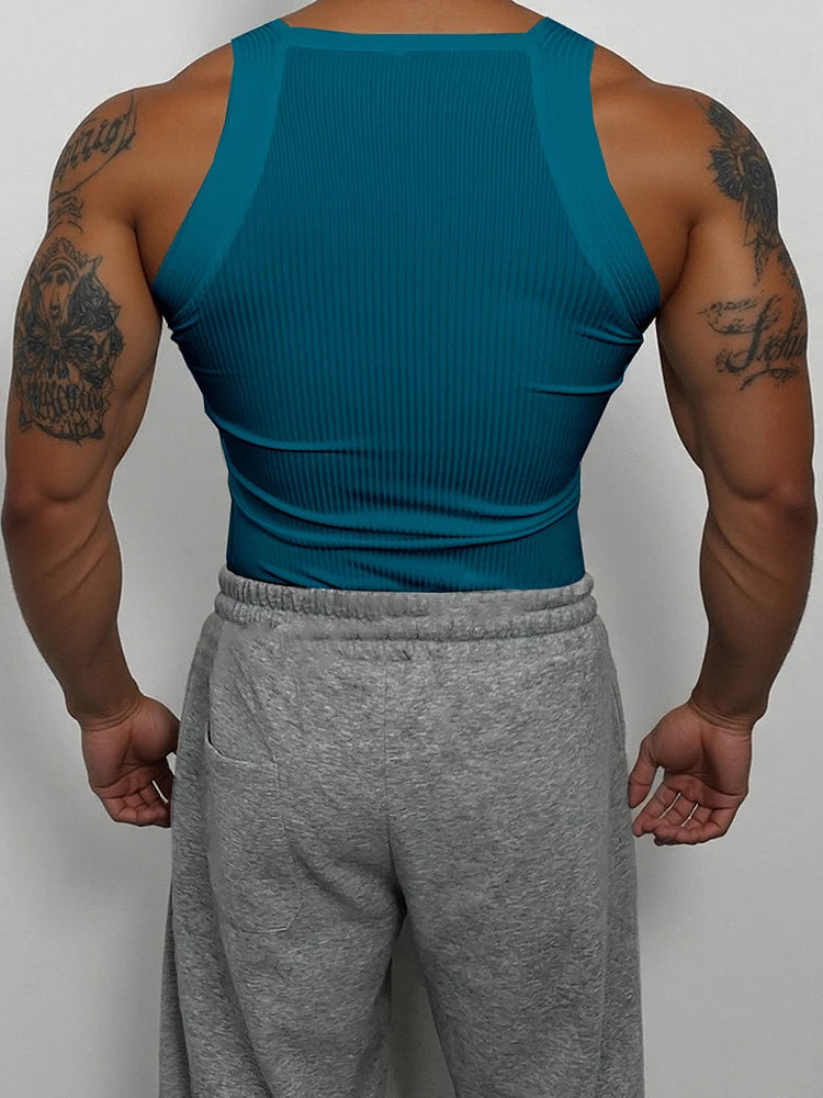 Camiseta sin mangas para gym