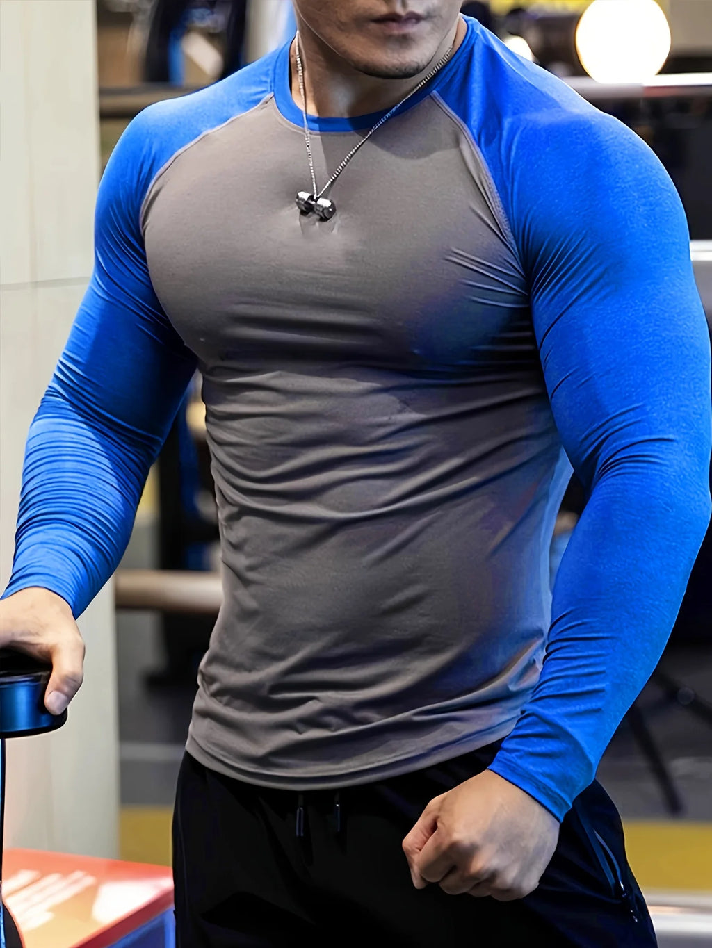 camiseta con mangas para gym (secado rapido)