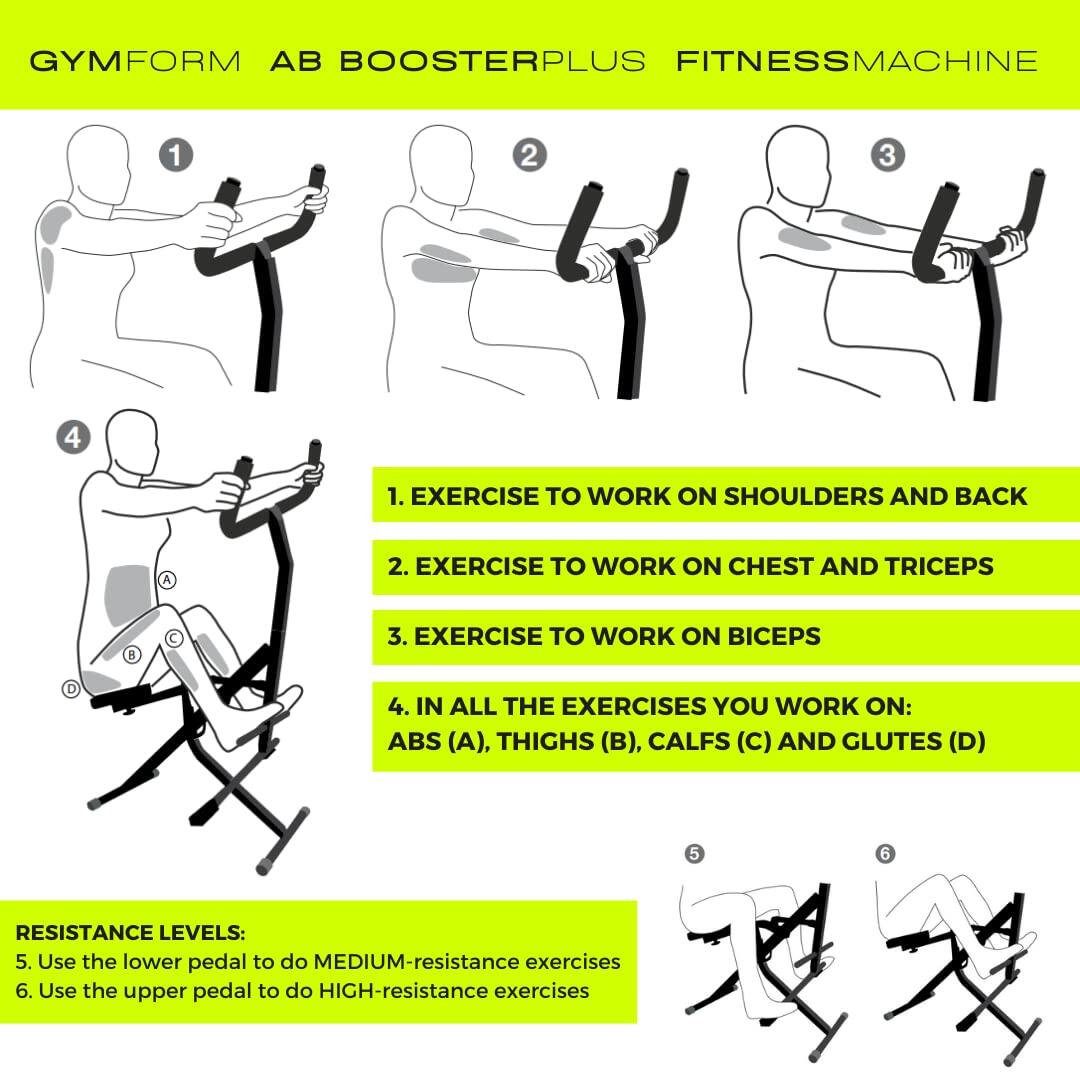 Equipo de Musculación y abdominales - AB Booster Plus